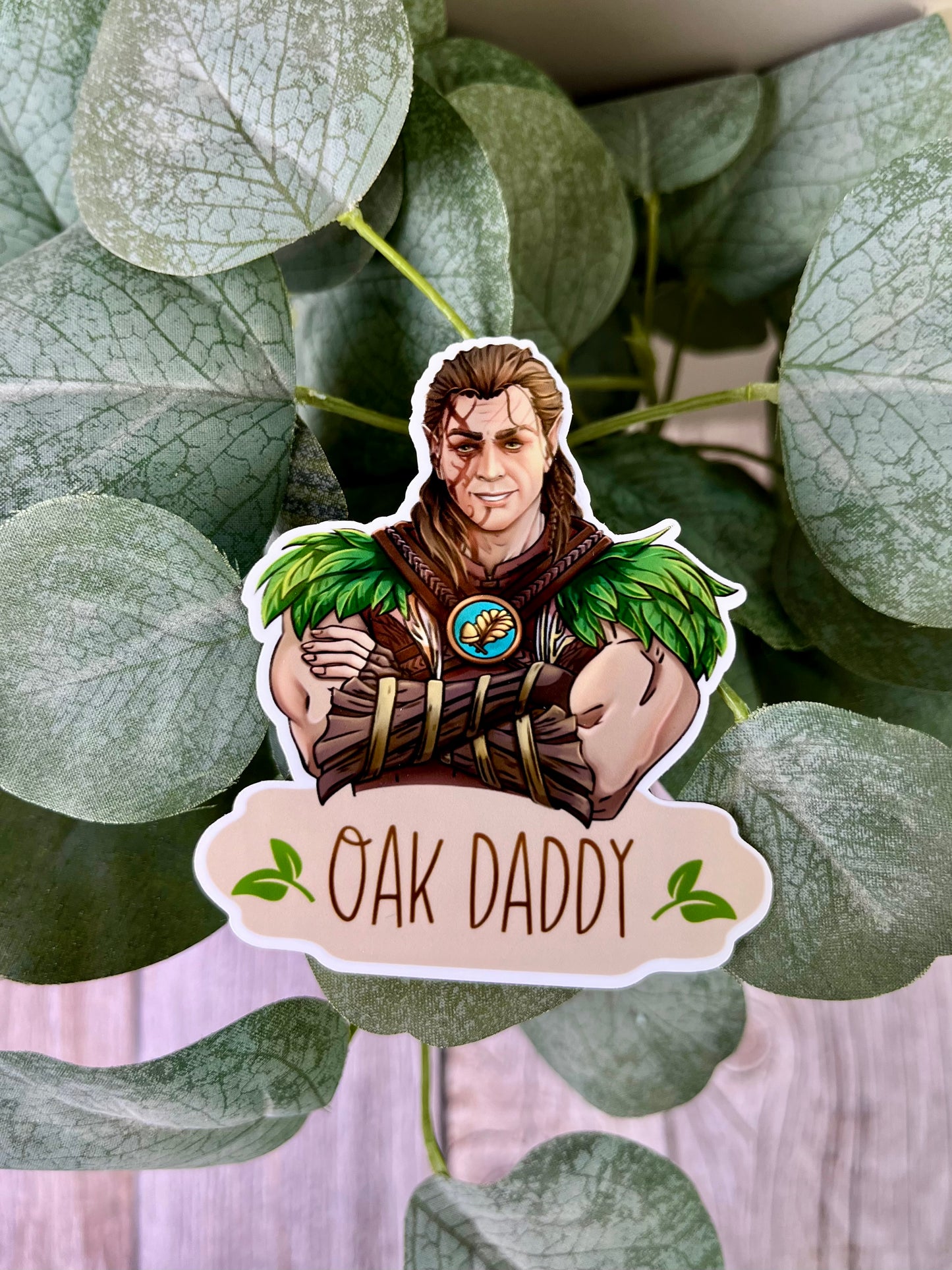 Oak Daddy Video Game Companion Sticker