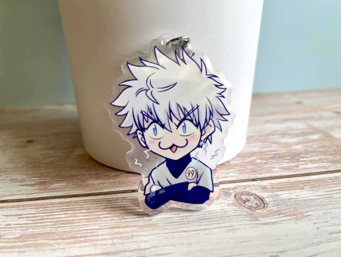 Lightning Assassin Boy Keychain