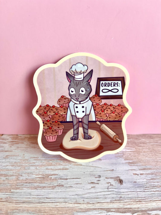 Cat Bakery Sticker