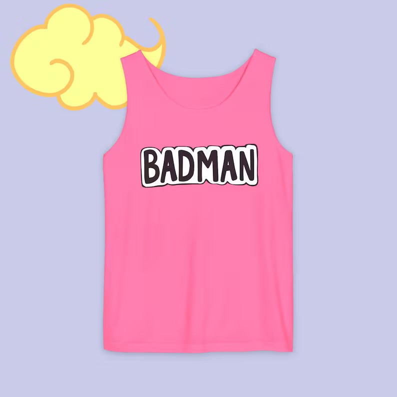 BAD MAN Pink Gym Tank