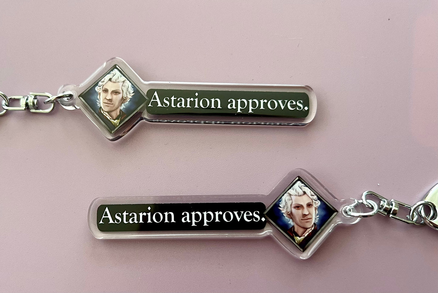 Video Game Companion Approval Keychains