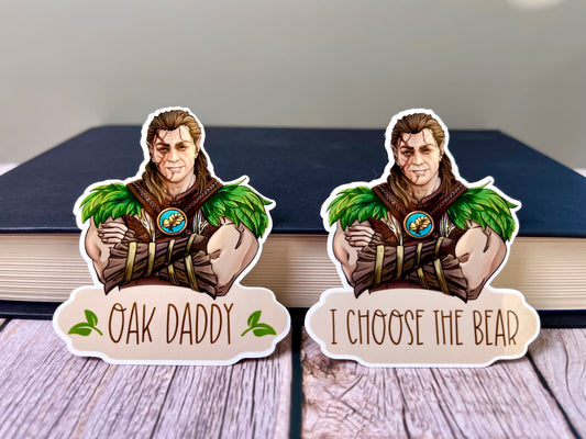 Oak Daddy Video Game Companion Sticker