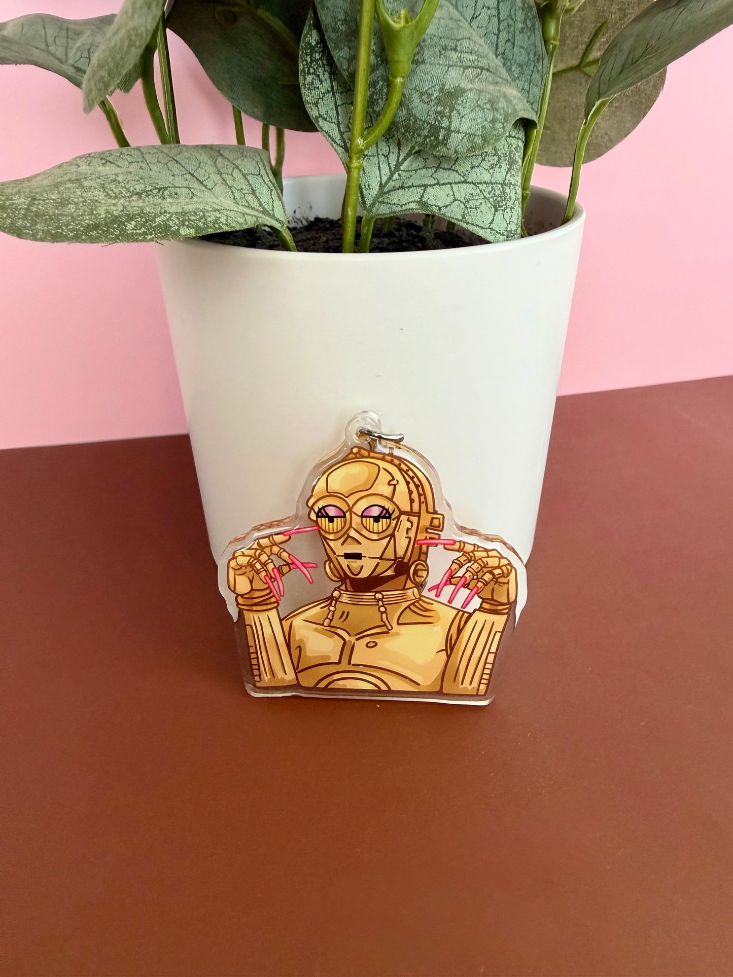 Bot Baddie Keychain