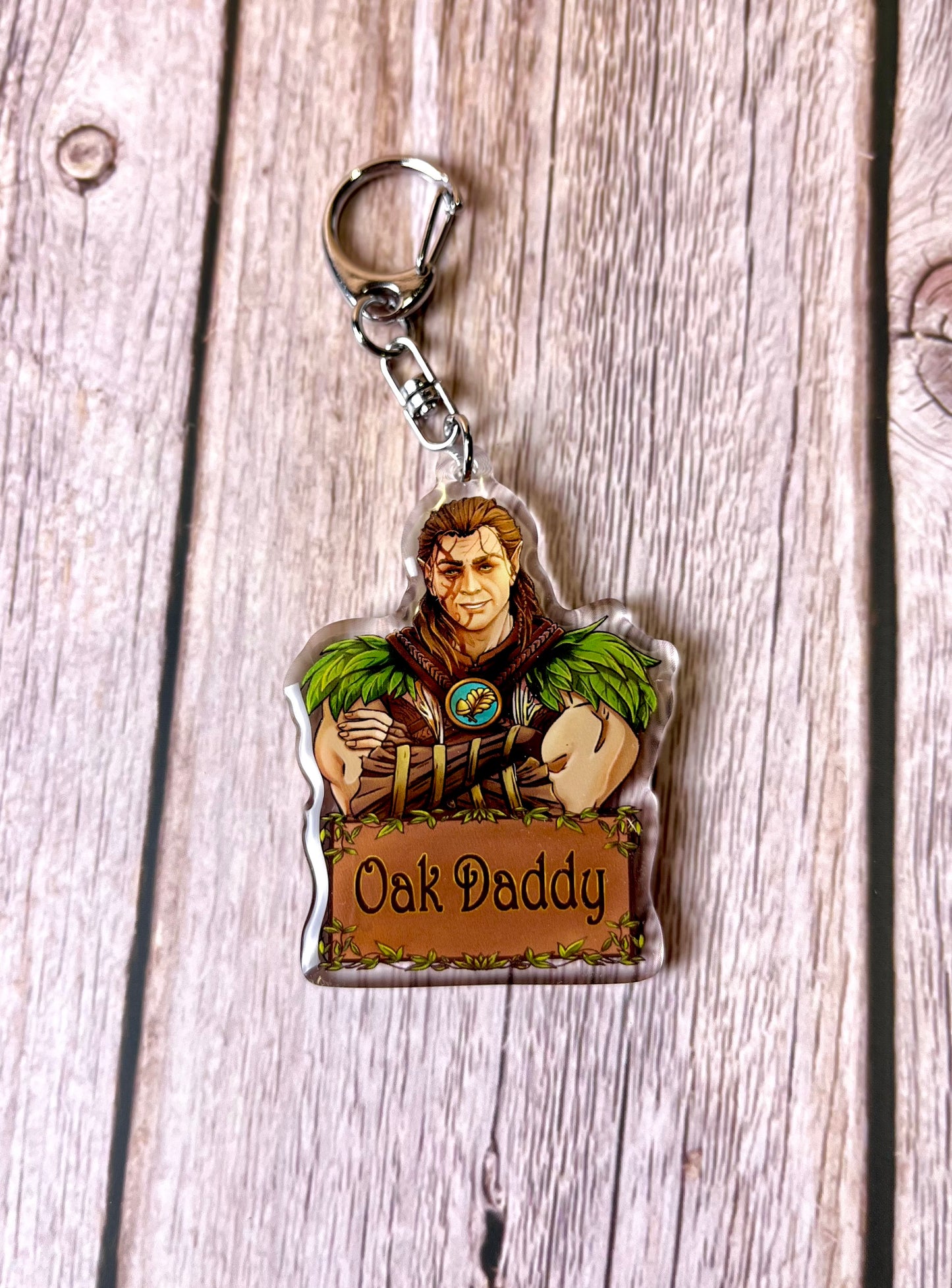 Oak Daddy Companion Keychain
