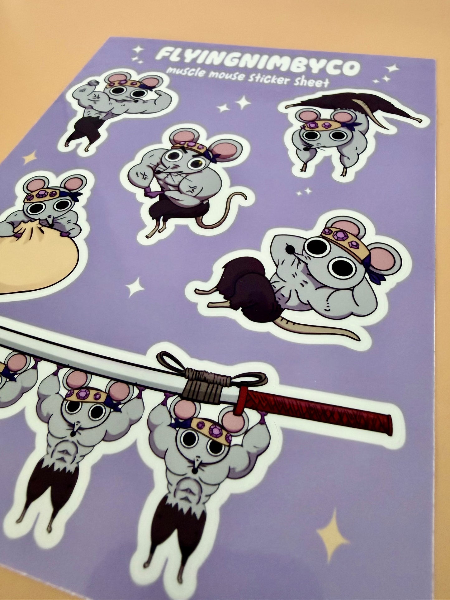 Muscle Mice Sticker Sheet