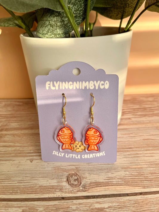 Taiyaki Acrylic Dangle Earrings