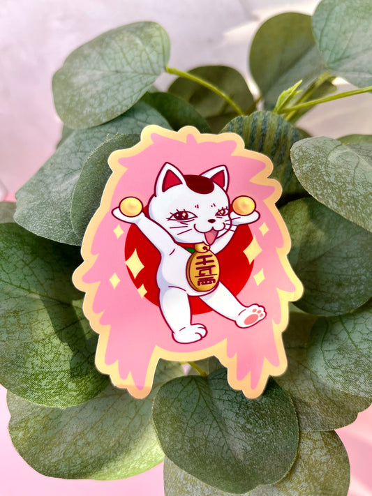 Fast Granny Cat and Ghost Stickers