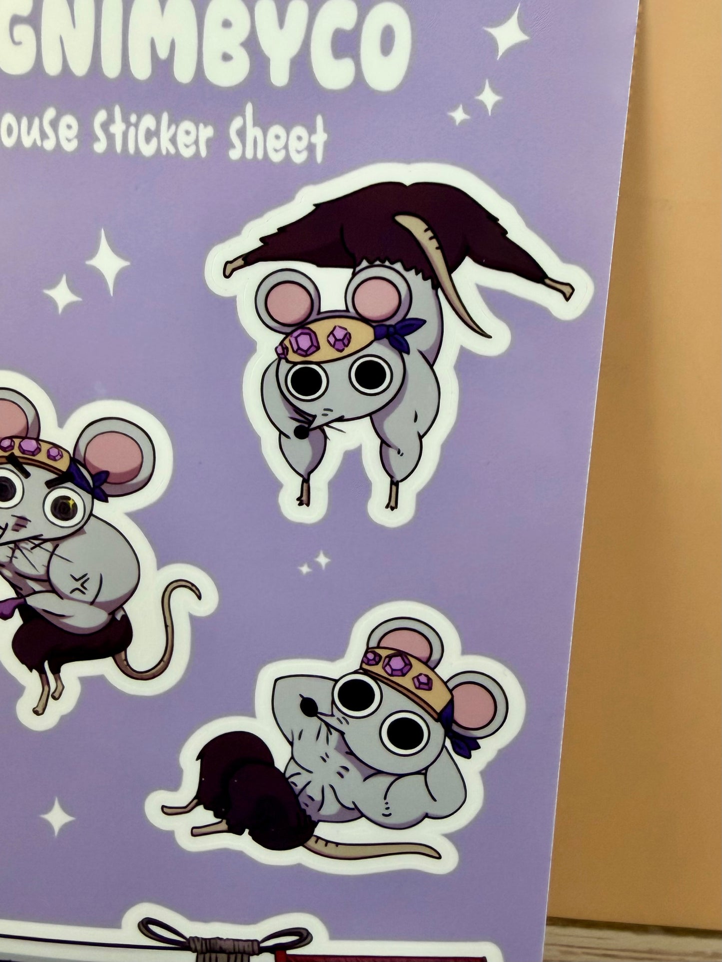 Muscle Mice Sticker Sheet
