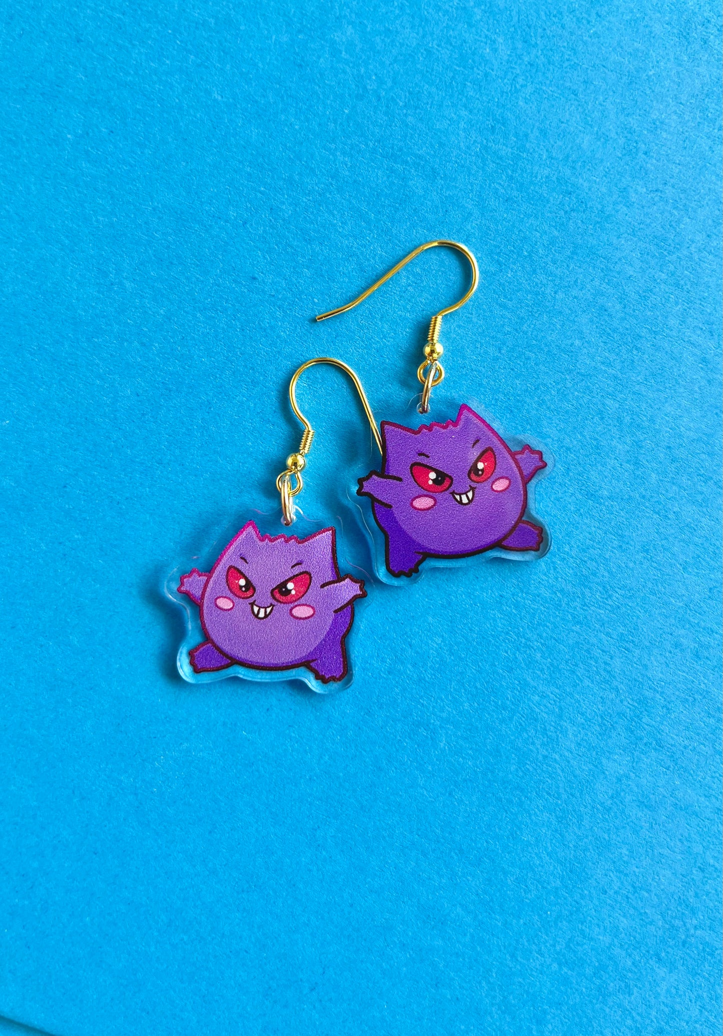 Frolicking Menacingly Acrylic Dangle Earrings