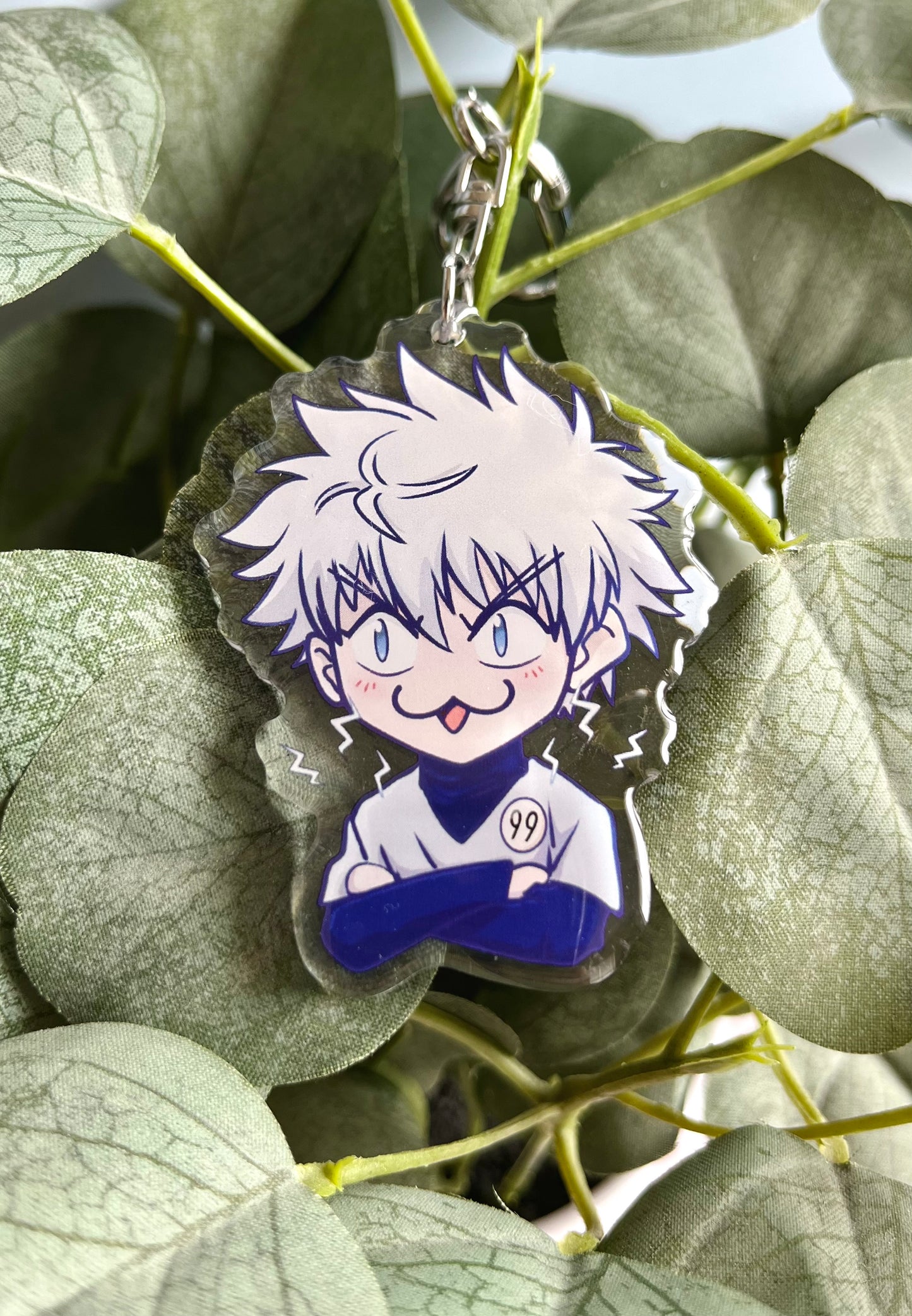Lightning Assassin Boy Keychain